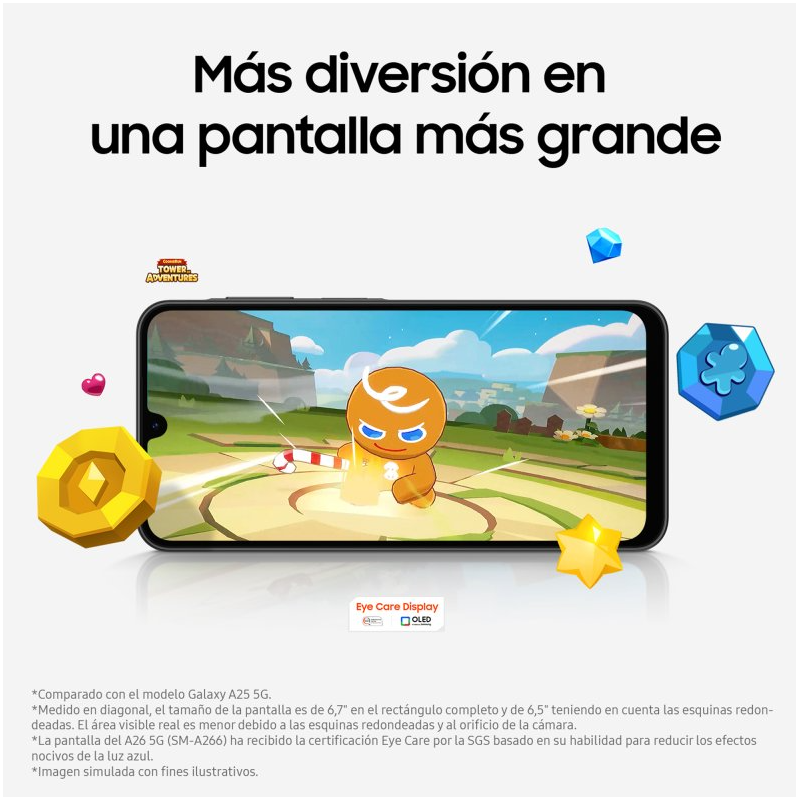 Samsung Galaxy A26 5G 8GB/256GB Smartphone 6.7" Menta